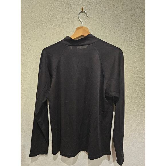 North face Leather blouse Madewell Black size m - Picture 3 of 3